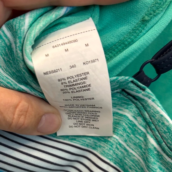 Nike Swim Tank Tops Bundle (2) Striped Sporty Racerback, size Medium - Picture 12 of 13